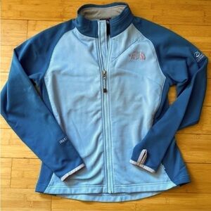 The North face 2 tone blue zippered sweater​​​​​​​​​​​​​​